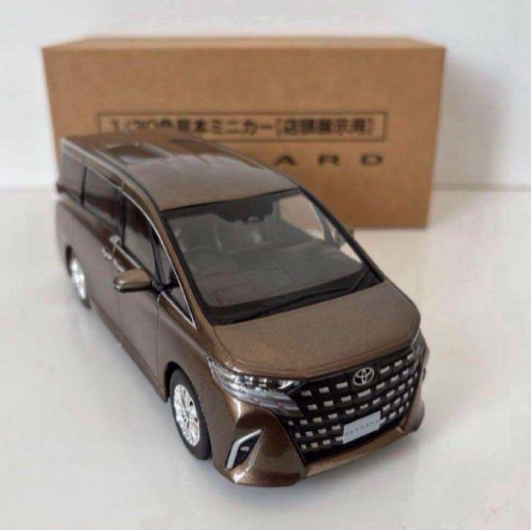 新型アルファード ミニカー カラーサンプル プレシャスレオブロンド【非売品】