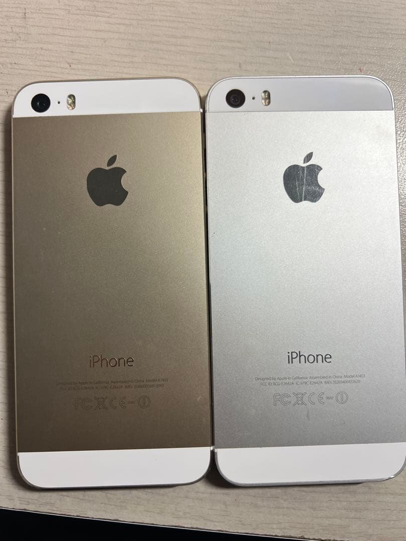 iPhone 5s ゴールド・シルバー セット