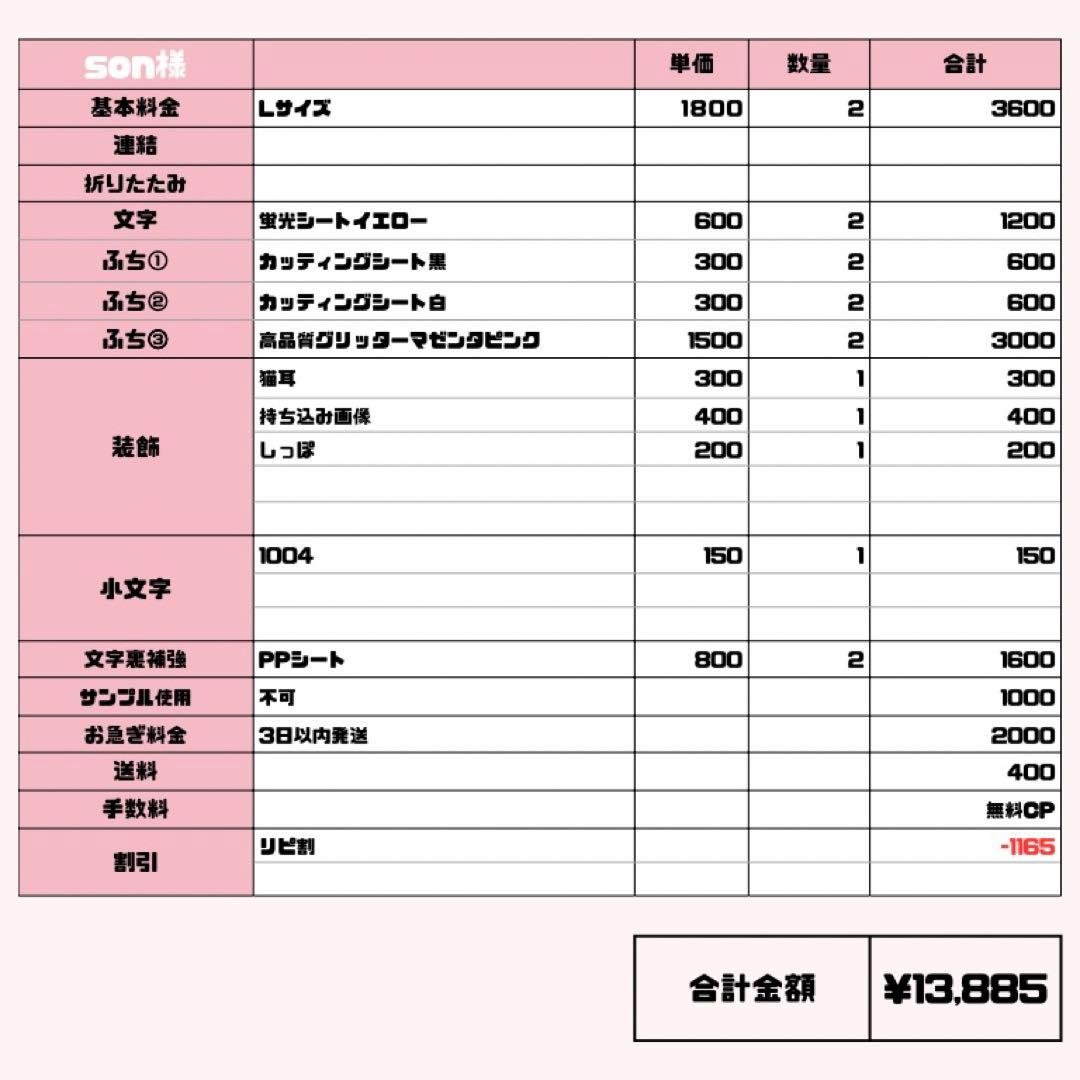 son【3/25発】うちわ文字 連結 文字パネル 団扇屋さん オーダー