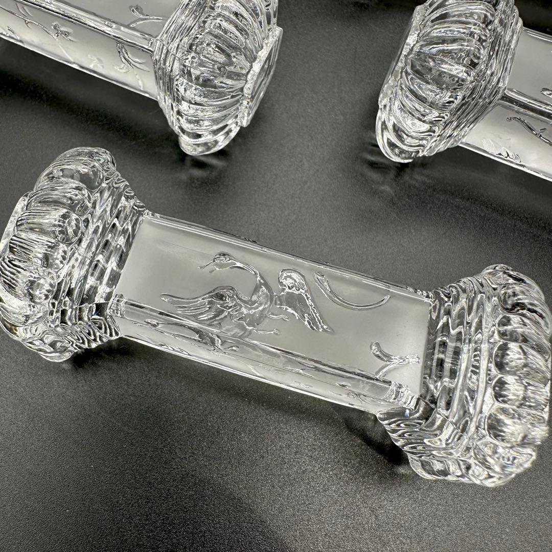 【美品】Baccarat オールドバカラ 鳳凰 ルネサンス ナイフレスト 6個