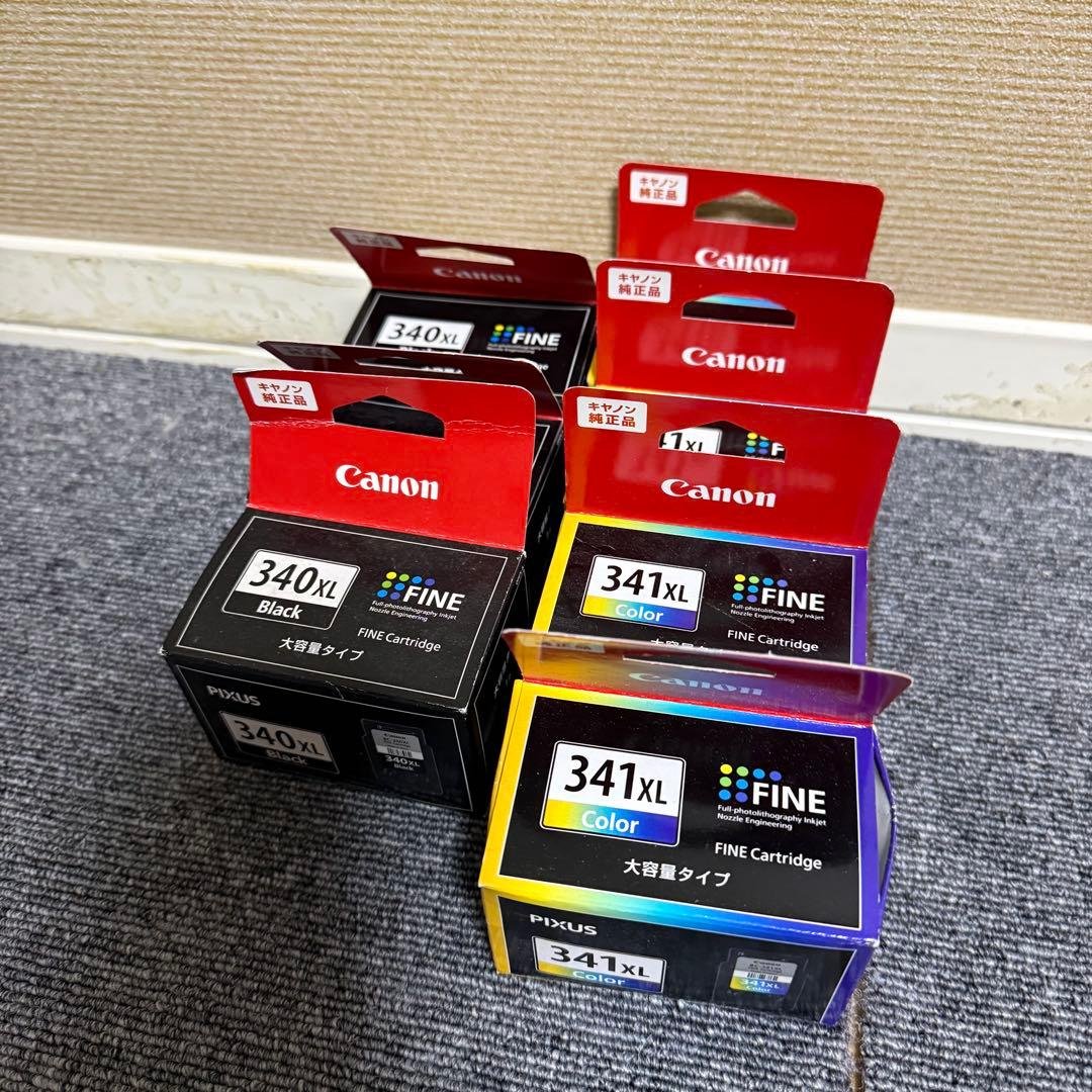 Canon インクカートリッジ　7個　340XL 341XL
