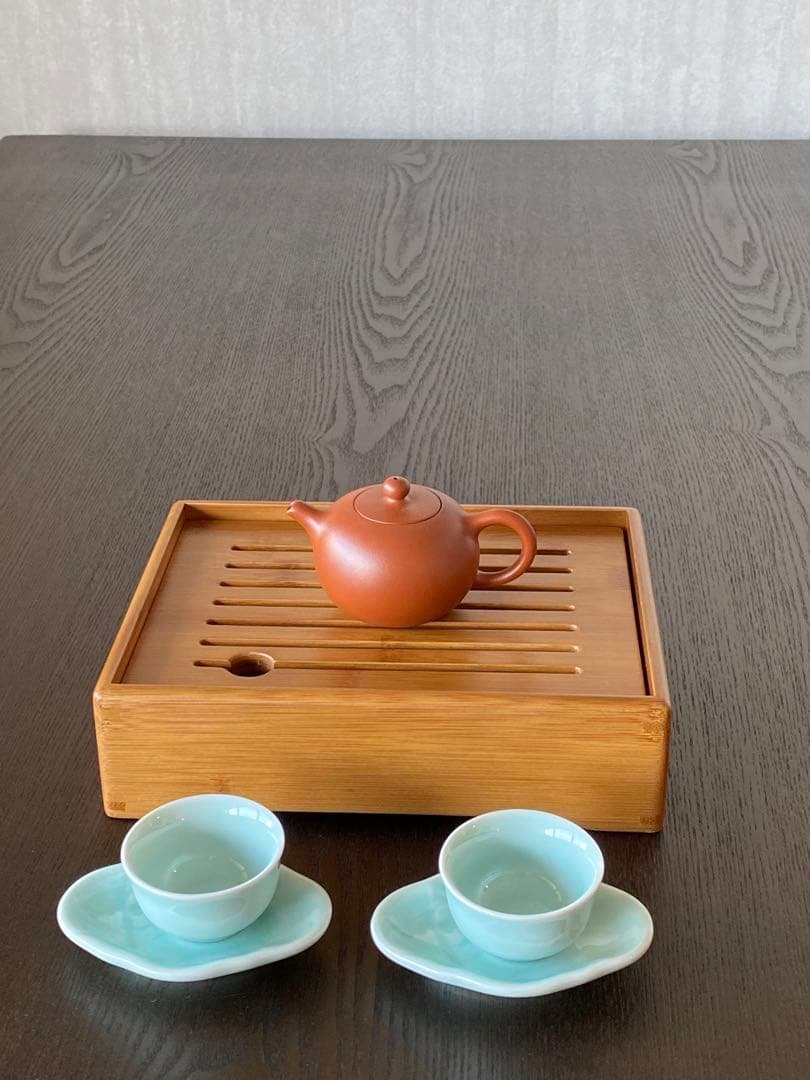 華泰茶荘　朱泥紫砂茶壺　恵芳手作り　小朱急須　台湾購入