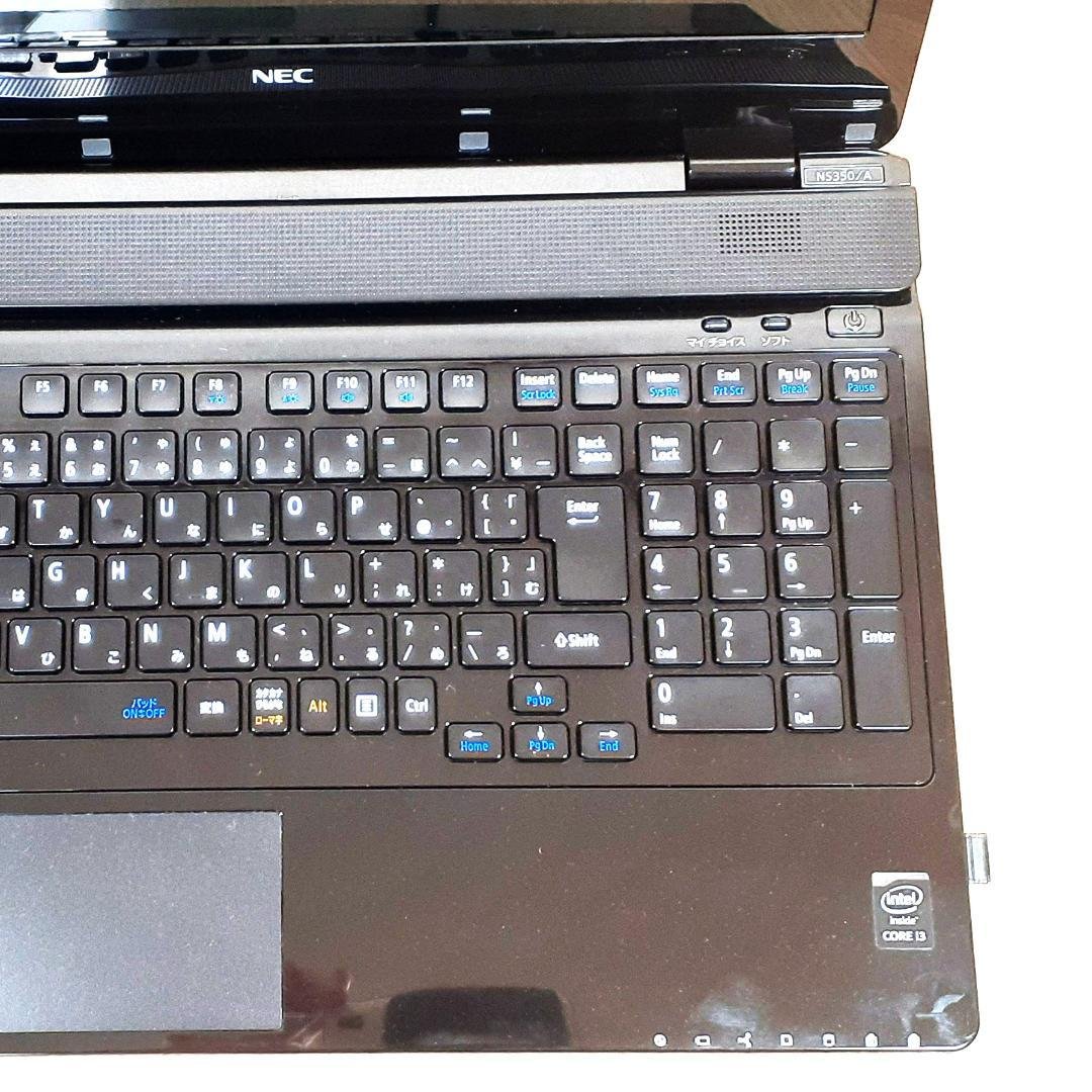 ノートパソコン LAVIE NS350/AAB ８GB SSD 250GB