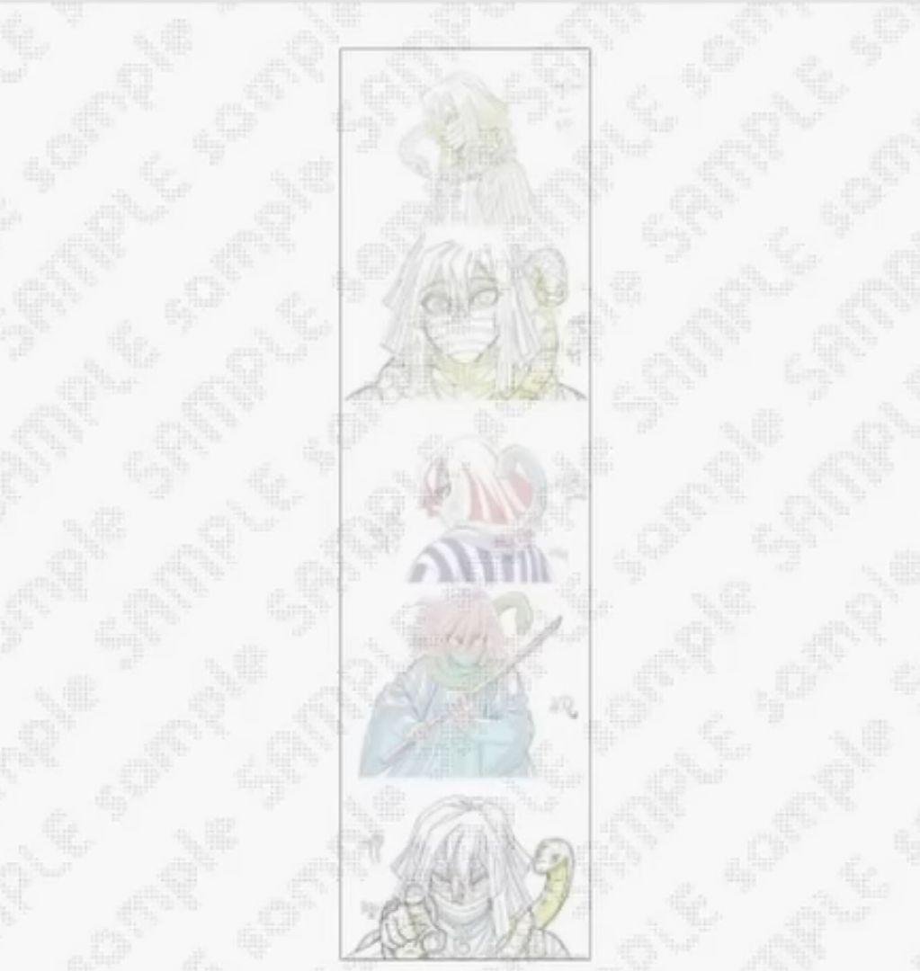 新品未開封　鬼滅の刃 　台湾　原画タペストリー 24 伊黒小芭内