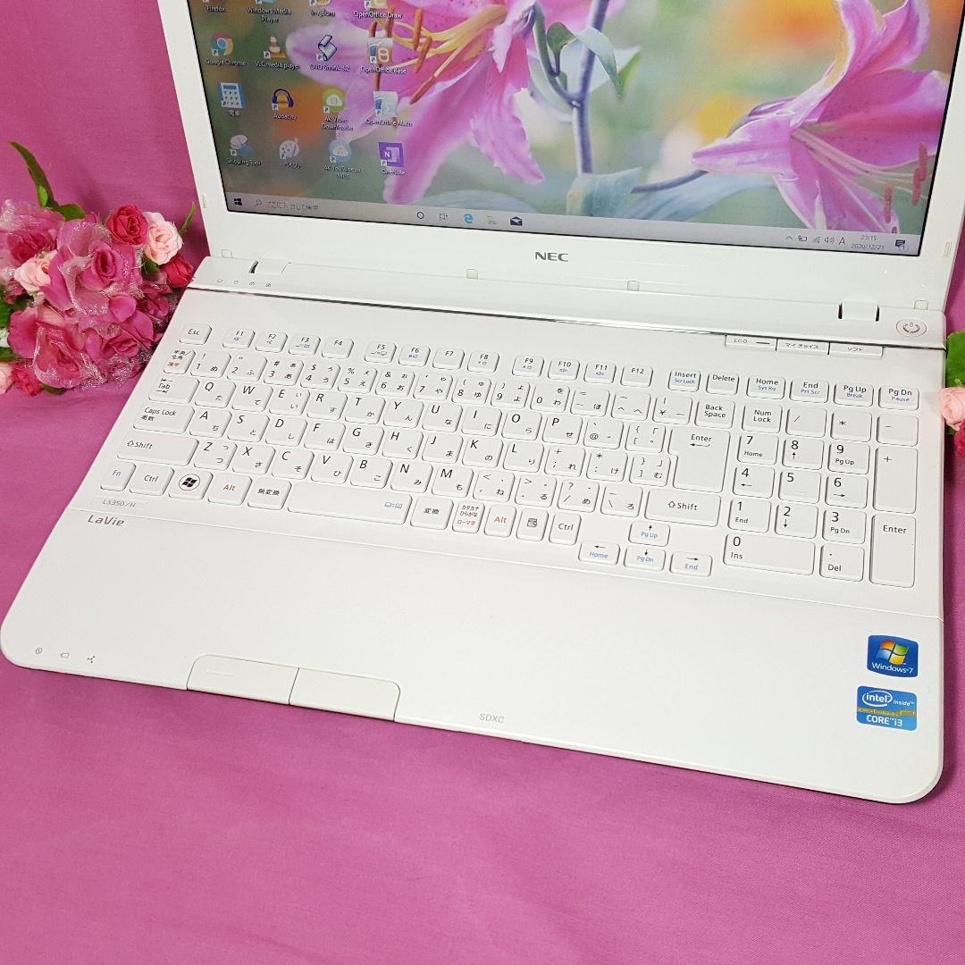 美品★NEC★LAVIE★Windows11★新品SSD256G★Core-i3